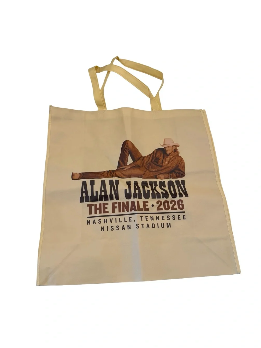 🛍️🎸 Alan Jackson The Finale 2026 Nashville Nissan Exclusive Reusable Tote Bag ⭐🤠